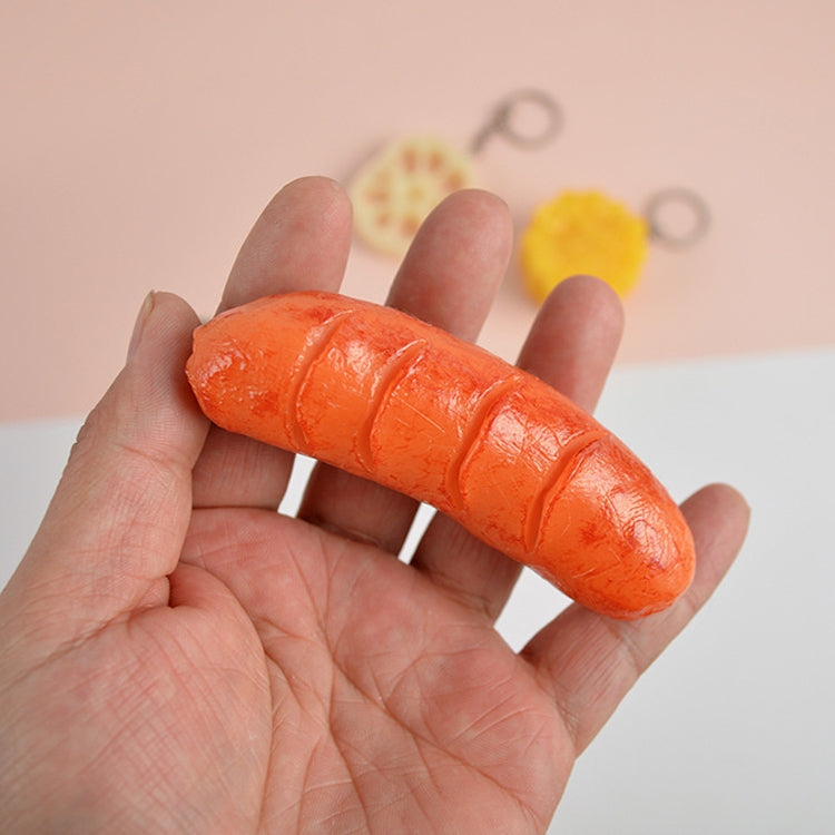 Ciondolo modello vegetale di simulazione in PVC Giocattoli creativi per la casa dei giochi, 3 PCS Keychain Hot Dog, 3 PCS Keychain Corn, 3 PCS Keychain Broccoli, 10 PCS Keychain Fungus, 5 PCS Keychain Lotus Root, 5 PCS Keychain Kelp                    ...