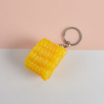 Ciondolo modello vegetale di simulazione in PVC Giocattoli creativi per la casa dei giochi, 3 PCS Keychain Hot Dog, 3 PCS Keychain Corn, 3 PCS Keychain Broccoli, 10 PCS Keychain Fungus, 5 PCS Keychain Lotus Root, 5 PCS Keychain Kelp                    ...