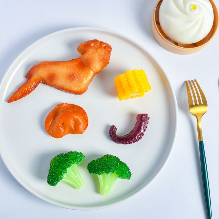 Puntelli per la fotografia di foto di modelli alimentari di simulazione, 1 PC Brushed Steak, 1 PC Fragrant Steak, 1 PC Linger Steak, 2 PCS Chicken Wings, 3 PCS Hot Dog, 3 PCS Squid, 3 PCS Pork Mouth, 3 PCS Poached Egg, 4 PCS Broccoli, 4 PCS Mushroom   ...