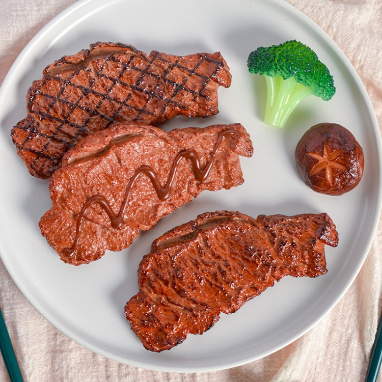 Puntelli per la fotografia di foto di modelli alimentari di simulazione, 1 PC Brushed Steak, 1 PC Fragrant Steak, 1 PC Linger Steak, 2 PCS Chicken Wings, 3 PCS Hot Dog, 3 PCS Squid, 3 PCS Pork Mouth, 3 PCS Poached Egg, 4 PCS Broccoli, 4 PCS Mushroom   ...