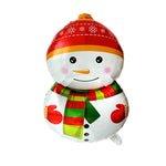 10 PCS Palloncini con pellicola in alluminio per decorazioni natalizie, stile:, Gift Santa, Cute Santa, Snowman, Penguin, Deer Head, Santa Head, Bear, Elk, Hat Snowman, Snowflake Santa, Large Santa