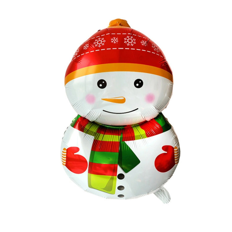 10 PCS Palloncini con pellicola in alluminio per decorazioni natalizie, stile:, Gift Santa, Cute Santa, Snowman, Penguin, Deer Head, Santa Head, Bear, Elk, Hat Snowman, Snowflake Santa, Large Santa