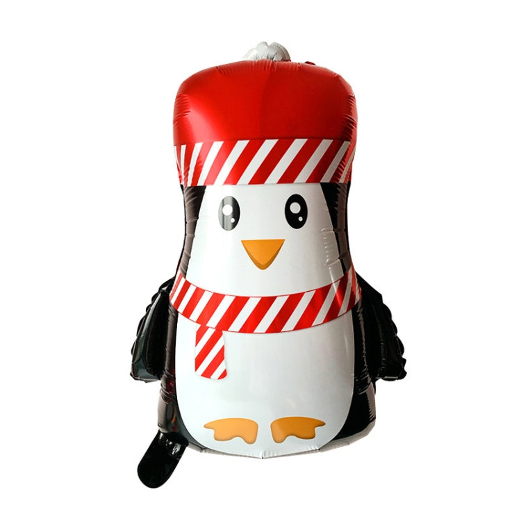 10 PCS Palloncini con pellicola in alluminio per decorazioni natalizie, stile:, Gift Santa, Cute Santa, Snowman, Penguin, Deer Head, Santa Head, Bear, Elk, Hat Snowman, Snowflake Santa, Large Santa