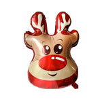 10 PCS Palloncini con pellicola in alluminio per decorazioni natalizie, stile:, Gift Santa, Cute Santa, Snowman, Penguin, Deer Head, Santa Head, Bear, Elk, Hat Snowman, Snowflake Santa, Large Santa
