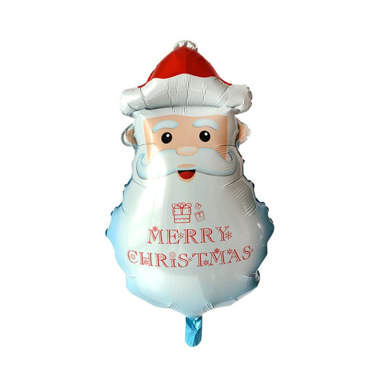 10 PCS Palloncini con pellicola in alluminio per decorazioni natalizie, stile:, Gift Santa, Cute Santa, Snowman, Penguin, Deer Head, Santa Head, Bear, Elk, Hat Snowman, Snowflake Santa, Large Santa