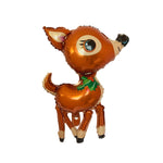 10 PCS Palloncini con pellicola in alluminio per decorazioni natalizie, stile:, Gift Santa, Cute Santa, Snowman, Penguin, Deer Head, Santa Head, Bear, Elk, Hat Snowman, Snowflake Santa, Large Santa