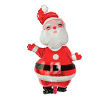 10 PCS Palloncini con pellicola in alluminio per decorazioni natalizie, stile:, Gift Santa, Cute Santa, Snowman, Penguin, Deer Head, Santa Head, Bear, Elk, Hat Snowman, Snowflake Santa, Large Santa