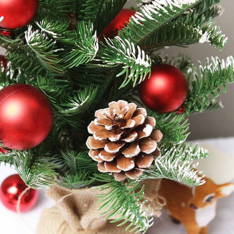 SYCT74 Decorazioni Natalizie Mini Albero di Natale Bianco PE Frutti Rossi, 40cm, 50cm
