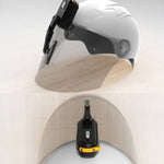 ARP005 Tergicristallo per casco di sicurezza universale per moto Tergicristallo USB impermeabile IP5, Universal Helmet Wiper