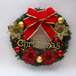 Decorazione natalizia Ghirlanda Ghirlanda Appesa alla porta in rattan, Red Flower, Double Clock, Chain, Gold, Double Bell Gift Pack, Poetry and Distant, Big Branch, Old Man, Big Branch, Snowman, Bulls, Swan, Lemon, Cotton