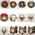 Decorazione natalizia Ghirlanda Ghirlanda Appesa alla porta in rattan, Red Flower, Double Clock, Chain, Gold, Double Bell Gift Pack, Poetry and Distant, Big Branch, Old Man, Big Branch, Snowman, Bulls, Swan, Lemon, Cotton