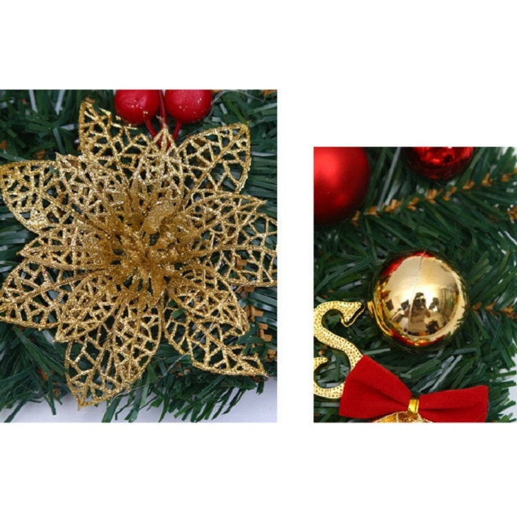 Decorazione natalizia Ghirlanda Ghirlanda Appesa alla porta in rattan, Red Flower, Double Clock, Chain, Gold, Double Bell Gift Pack, Poetry and Distant, Big Branch, Old Man, Big Branch, Snowman, Bulls, Swan, Lemon, Cotton