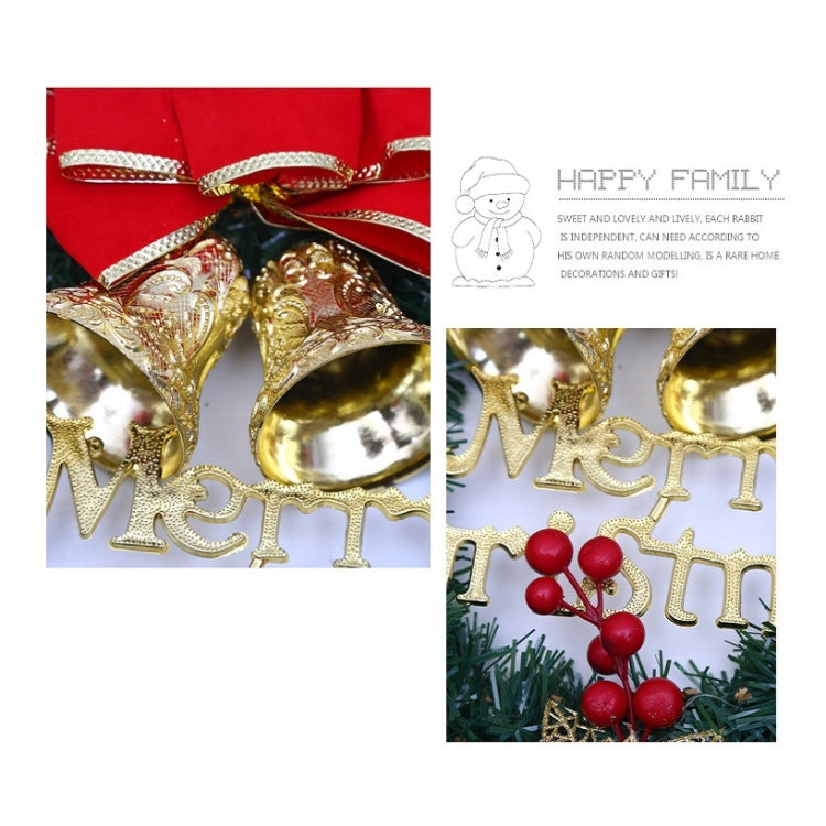 Decorazione natalizia Ghirlanda Ghirlanda Appesa alla porta in rattan, Red Flower, Double Clock, Chain, Gold, Double Bell Gift Pack, Poetry and Distant, Big Branch, Old Man, Big Branch, Snowman, Bulls, Swan, Lemon, Cotton