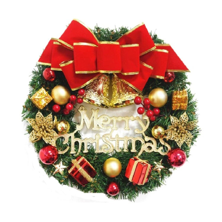 Decorazione natalizia Ghirlanda Ghirlanda Appesa alla porta in rattan, Red Flower, Double Clock, Chain, Gold, Double Bell Gift Pack, Poetry and Distant, Big Branch, Old Man, Big Branch, Snowman, Bulls, Swan, Lemon, Cotton