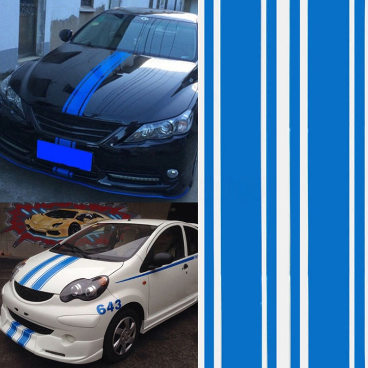 Adesivi per cofano auto da 2 pezzi Adesivo per corpo in etilene a strisce da corsa modificato