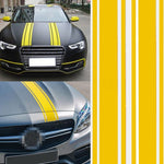 Adesivi per cofano auto da 2 pezzi Adesivo per corpo in etilene a strisce da corsa modificato