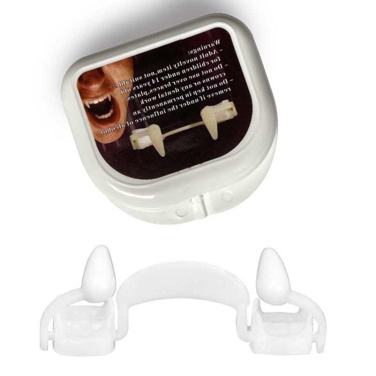 4 PCS Decorazione di Halloween Denti da vampiro Denti zombie retrattili, Confezione:, OPP, Plastic Box