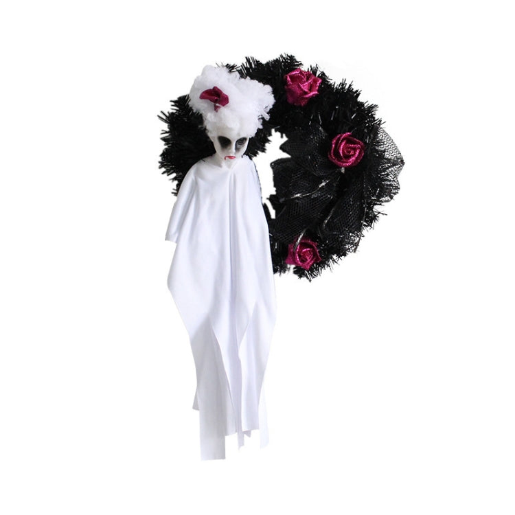 Halloween Ghost Door Hanging Horror Party Ornamenti da appendere Decorazione della casa stregata, White Ghost, Black Ghost
