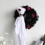 Halloween Ghost Door Hanging Horror Party Ornamenti da appendere Decorazione della casa stregata, White Ghost, Black Ghost