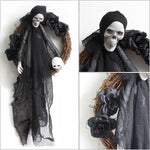 Halloween Ghost Door Hanging Horror Party Ornamenti da appendere Decorazione della casa stregata, White Ghost, Black Ghost