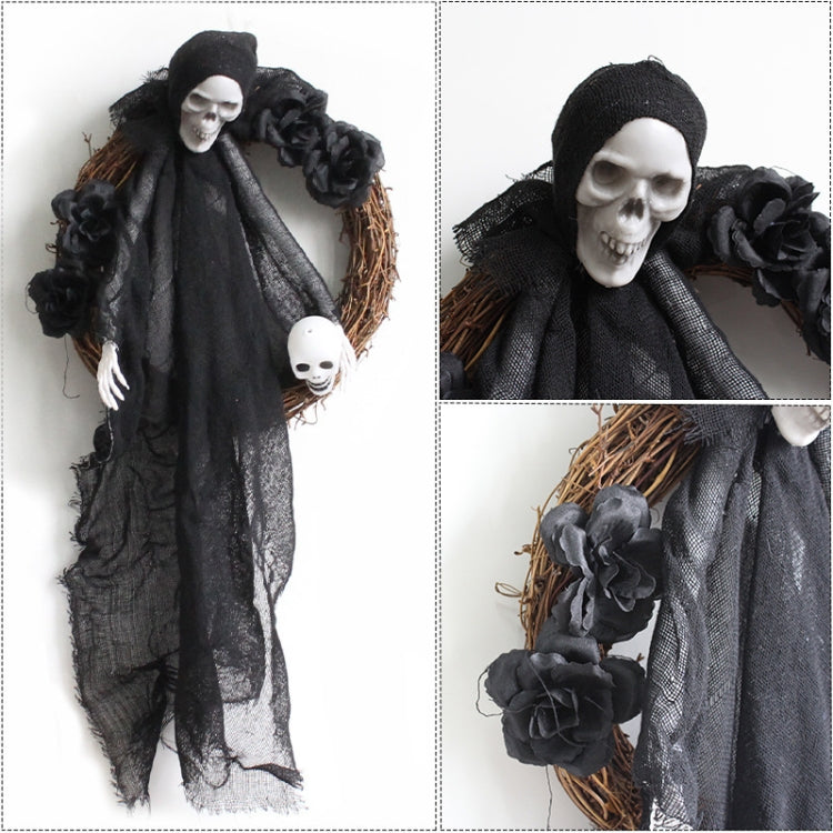 Halloween Ghost Door Hanging Horror Party Ornamenti da appendere Decorazione della casa stregata, White Ghost, Black Ghost