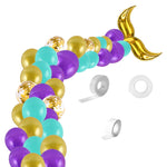 5011 Birthday Party Decoration Set di palloncini in lattice a coda di sirena da 12 pollici