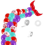 5011 Birthday Party Decoration Set di palloncini in lattice a coda di sirena da 12 pollici