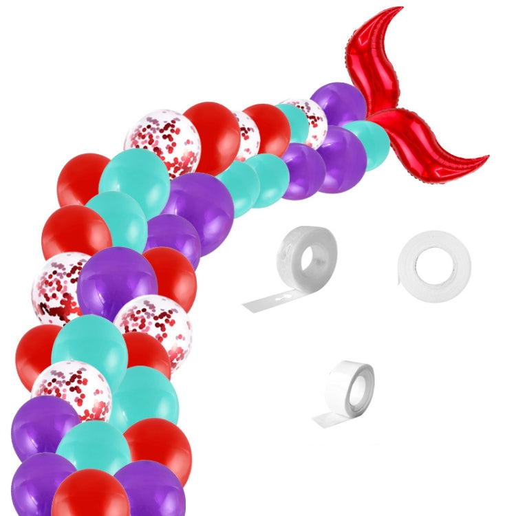 5011 Birthday Party Decoration Set di palloncini in lattice a coda di sirena da 12 pollici