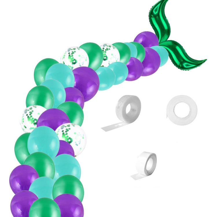 5011 Birthday Party Decoration Set di palloncini in lattice a coda di sirena da 12 pollici