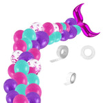 5011 Birthday Party Decoration Set di palloncini in lattice a coda di sirena da 12 pollici