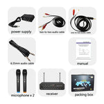 Microfono wireless Bluetooth con riverbero e ricevitore
