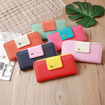 Flying Bird Two Fold Wallet Lady Long Wallet Zipper Borsa per cellulare Porta carte di grande capacità
