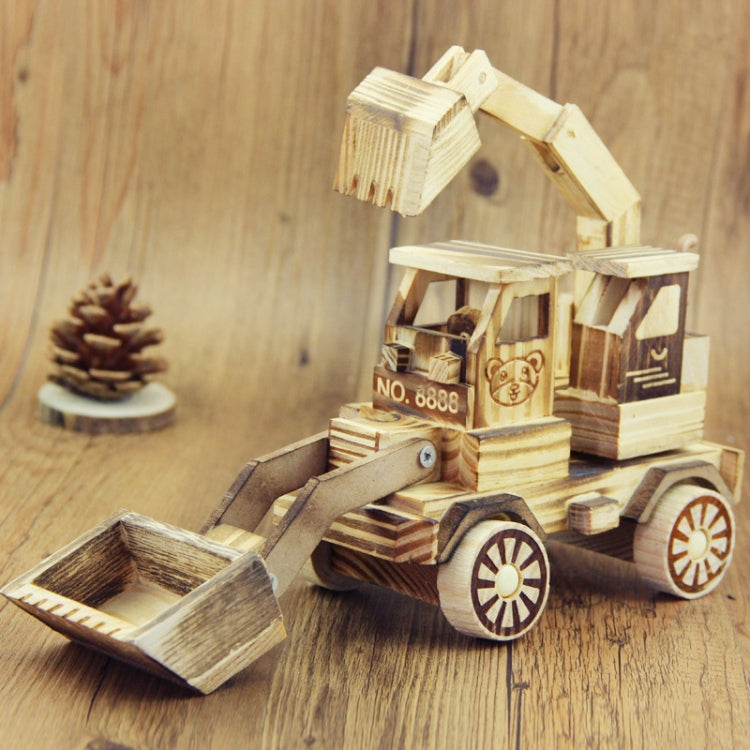 A1030 Ornamenti per escavatore modello in legno Giocattoli per bambini, A1030