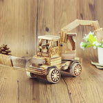 A1030 Ornamenti per escavatore modello in legno Giocattoli per bambini, A1030