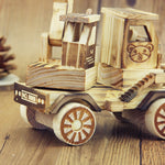 A1030 Ornamenti per escavatore modello in legno Giocattoli per bambini, A1030