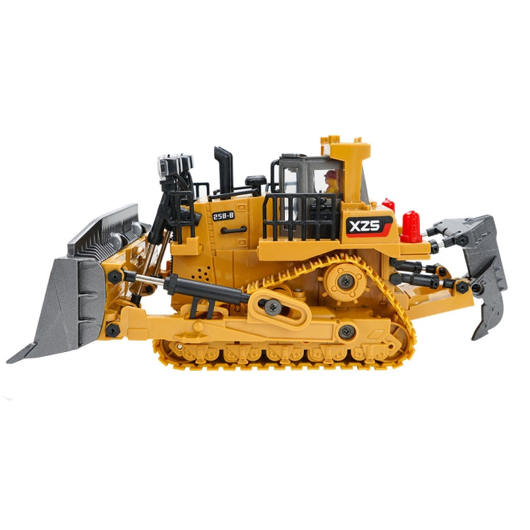 Escavatore in lega giocattolo telecomandato per bambini con bulldozer pesante a nove canali con telecomando 2.4G, 1031 Alloy Excavator