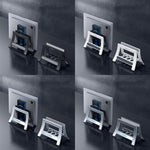 Oatsbasf 03671 Staffa di archiviazione per cellulare multifunzionale per tablet computer, Simple Version (Black), Simple Version (White), Deluxe Version (Silver), Deluxe Version (Gray)