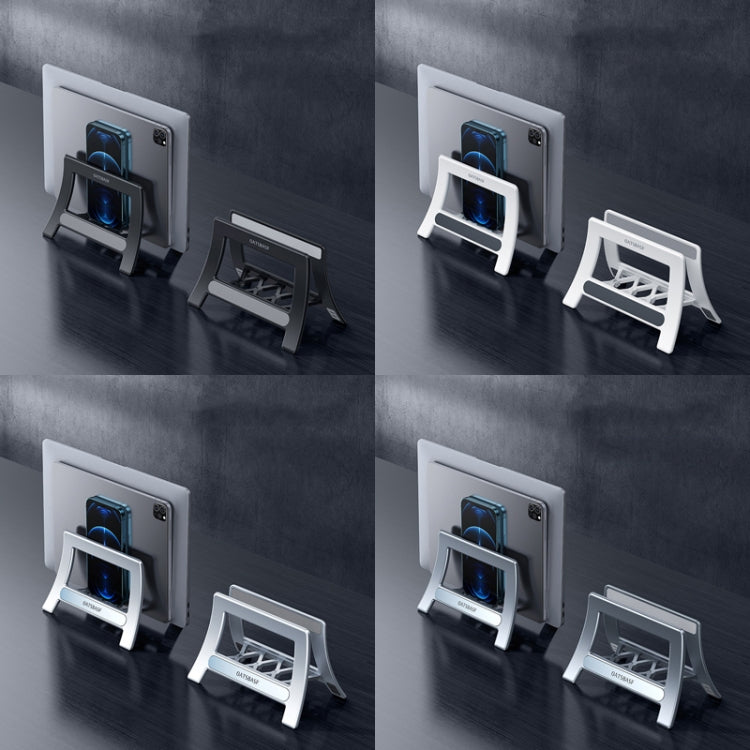 Oatsbasf 03671 Staffa di archiviazione per cellulare multifunzionale per tablet computer, Simple Version (Black), Simple Version (White), Deluxe Version (Silver), Deluxe Version (Gray)