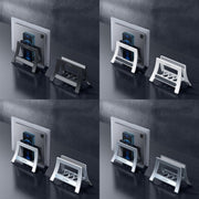 Oatsbasf 03671 Staffa di archiviazione per cellulare multifunzionale per tablet computer, Simple Version (Black), Simple Version (White), Deluxe Version (Silver), Deluxe Version (Gray)