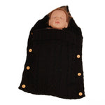 Zzsd0002 Sacco a pelo con bottoni in lana lavorato a maglia per bambini Autunno / Inverno Sacco a pelo per passeggino con coperta fotografica, Zzsd0002 Black, Zzsd0002 Beige, Zzsd0002 Sapphire, Zzsd0002 Cream White, Zzsd0002 Big Red, Zzsd0002 Dark Gray
