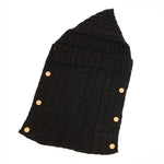 Zzsd0002 Sacco a pelo con bottoni in lana lavorato a maglia per bambini Autunno / Inverno Sacco a pelo per passeggino con coperta fotografica, Zzsd0002 Black, Zzsd0002 Beige, Zzsd0002 Sapphire, Zzsd0002 Cream White, Zzsd0002 Big Red, Zzsd0002 Dark Gray