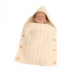 Zzsd0002 Sacco a pelo con bottoni in lana lavorato a maglia per bambini Autunno / Inverno Sacco a pelo per passeggino con coperta fotografica, Zzsd0002 Black, Zzsd0002 Beige, Zzsd0002 Sapphire, Zzsd0002 Cream White, Zzsd0002 Big Red, Zzsd0002 Dark Gray