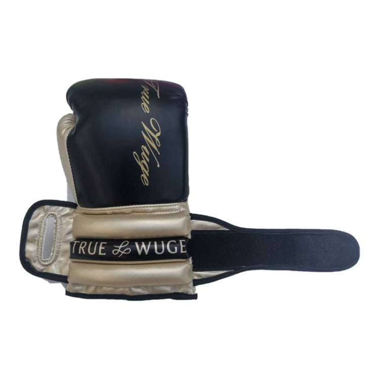 Guantoni da boxe Sanda Guantoni da boxe mezze dita da combattimento libero, Black Golden