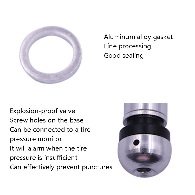 10 Set Ugello Aria Pneumatici Auto Mozzo Pneumatici Sottovuoto In Lega Di Alluminio Nucleo Valvola Pneumatici Auto Tipo Universale A Prova Di Esplosione, 10 Sets