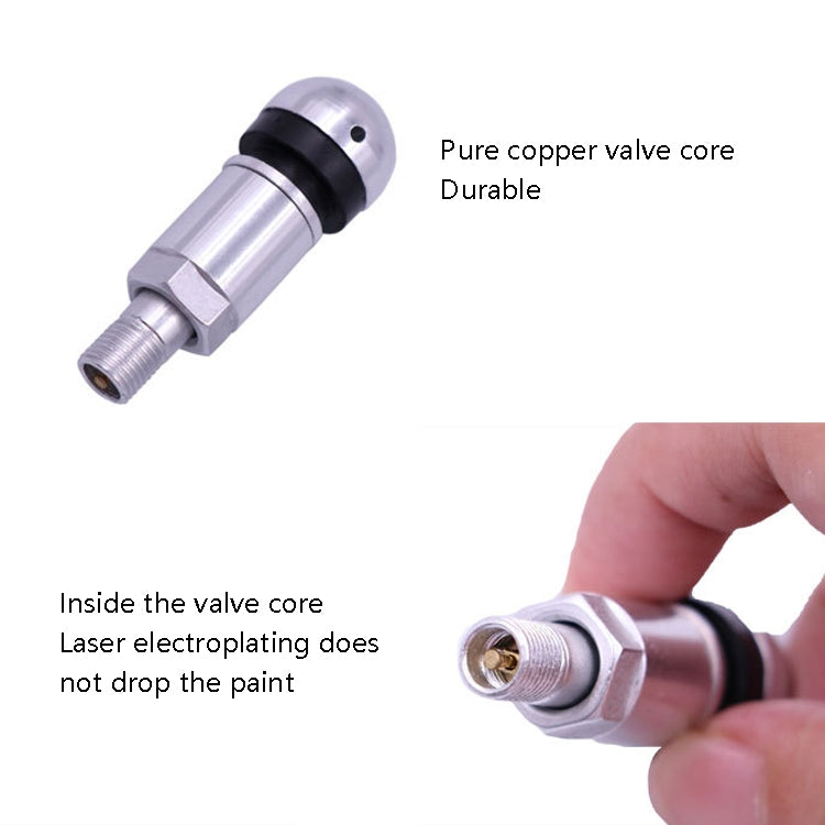 10 Set Ugello Aria Pneumatici Auto Mozzo Pneumatici Sottovuoto In Lega Di Alluminio Nucleo Valvola Pneumatici Auto Tipo Universale A Prova Di Esplosione, 10 Sets