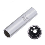 Strumento di smontaggio per fiamme sottili con chiave a bussola per candele per auto da 2 pezzi, specificazione:, 12mm (Shrapnel), 14mm (Shrapnel), 14mm (Magnetic), 16mm (Magnetic), 16mm (Glue Cover)