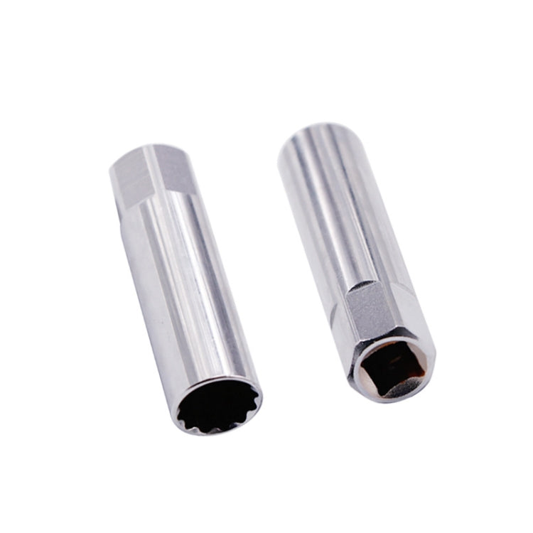Strumento di smontaggio per fiamme sottili con chiave a bussola per candele per auto da 2 pezzi, specificazione:, 12mm (Shrapnel), 14mm (Shrapnel), 14mm (Magnetic), 16mm (Magnetic), 16mm (Glue Cover)