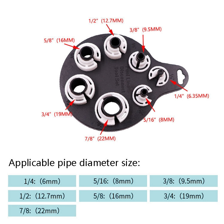 4 PCS Tracheer Strumento di riparazione dell'aria condizionata per automobili smontato dedicato, 7 In 1 Air Conditioning Repair Tool
