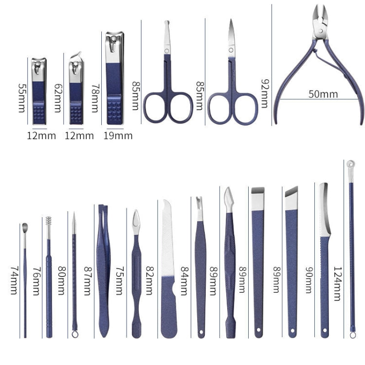 Set di tagliaunghie in acciaio inossidabile Set di strumenti per manicure per nail art, 2 Sets 7 In 1, 2 Sets 10 In 1, 12 In 1, 18 In 1