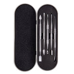 Set di strumenti per nail art Cucchiaio per crema da fumo Cucchiaio per olio da fumo in acciaio inossidabile, 5 In 1 Silver, 6 In 1 Silver, 5 In 1 Color Titanium, 6 In 1 Color Titanium